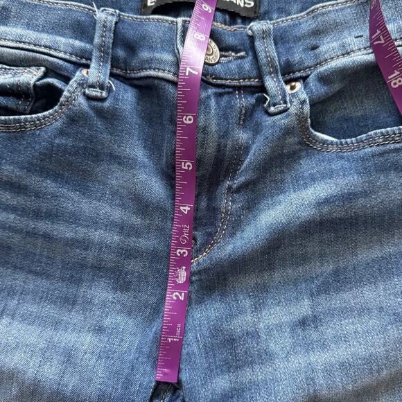 Express Jeans Womens size 0R 0 Blue legging skinny mid rise Preppy Bodycon - Picture 8 of 13